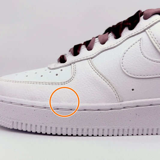 Nike Air Force 1 Leather Skateboard Shoes White Red — Rescued #1