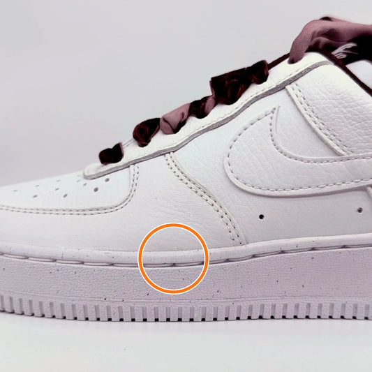 Nike Air Force 1 Leather Skateboard Shoes White Red — Rescued #1