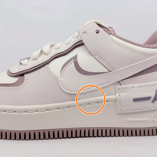 Nike AF1 Shadow Leather Cushioning Skateboard Shoes Beige — Rescued #1