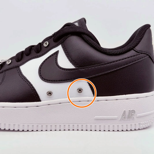 Nike Air Force 1 Low '07 Prm Black White Metallic Silver — Rescued #1