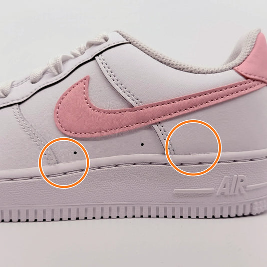 Nike Air Force 1 Low top Skateboard Shoes White/Soft Pink Unisex — Rescued #1