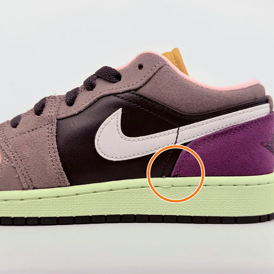 Jordan Air Jordan 1 Low top Skateboard Shoes Brown Pink Unisex — Rescued #1